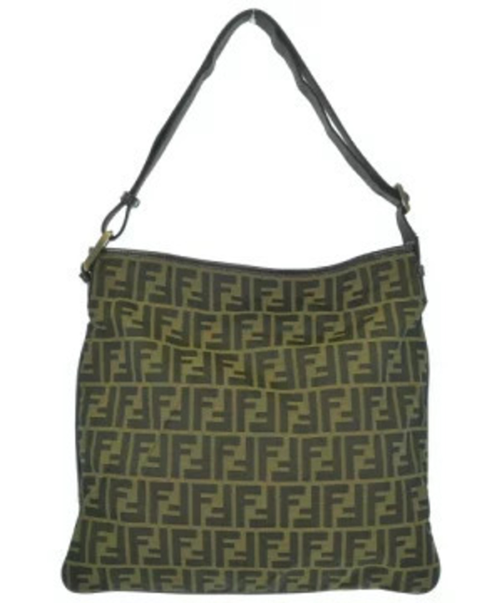 Fendi Shoulder Bag Beige Brown